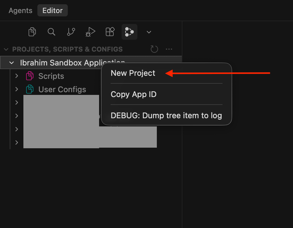 create a project