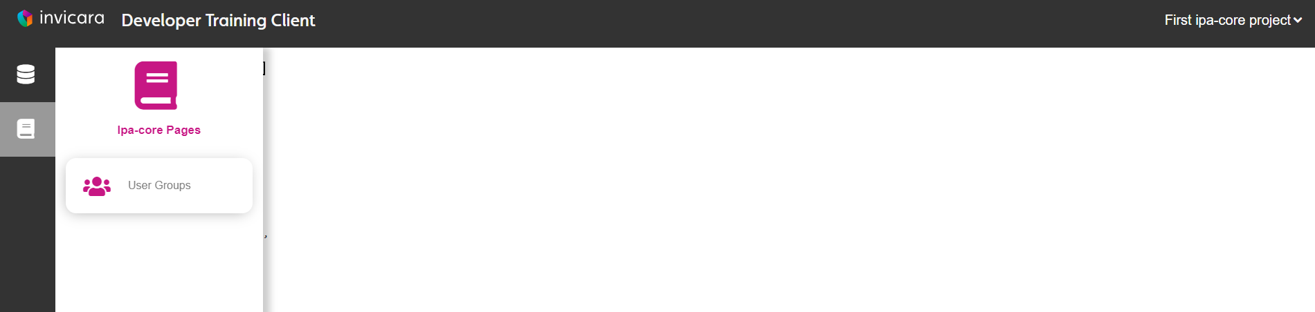 user group view nav